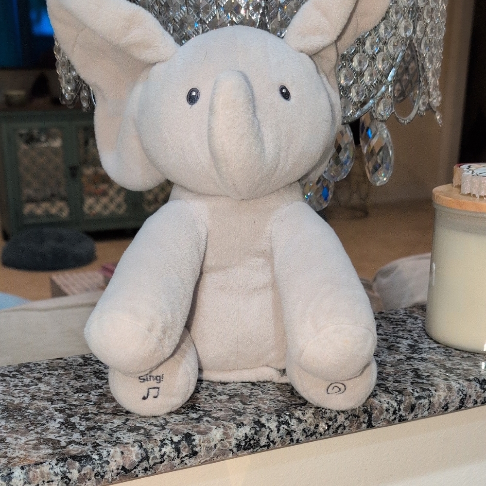 Baby Gund  Floppy The Elephant - Interactive -  Plays And Sings